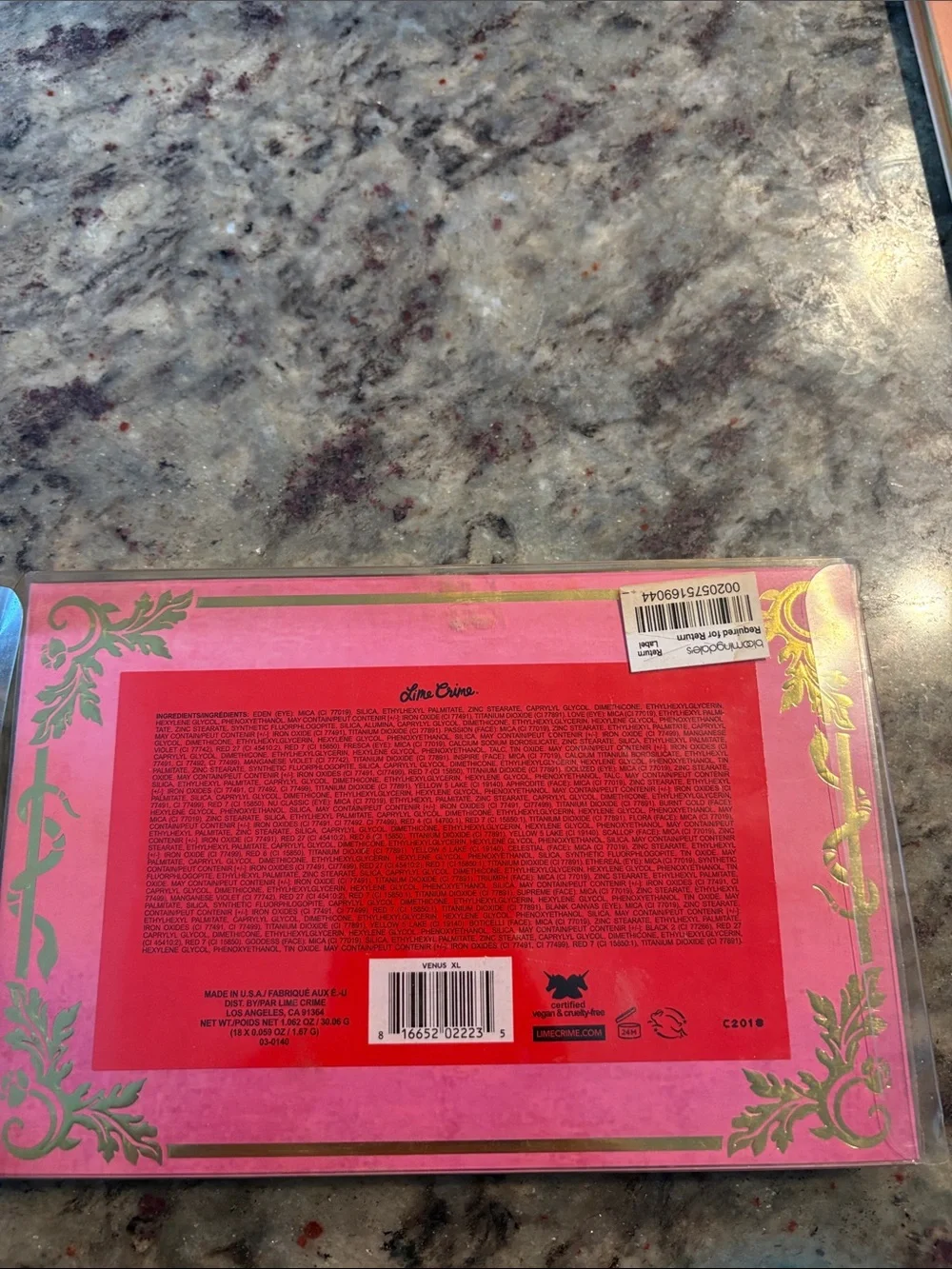 Lime Crime vibrant pink